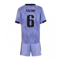 Fotbalové Dres Real Madrid Nacho #6 Dětské Venkovní 2022-23 Krátký Rukáv (+ trenýrky)